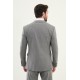 Grey Color Check Pattern Classic Men's Suit