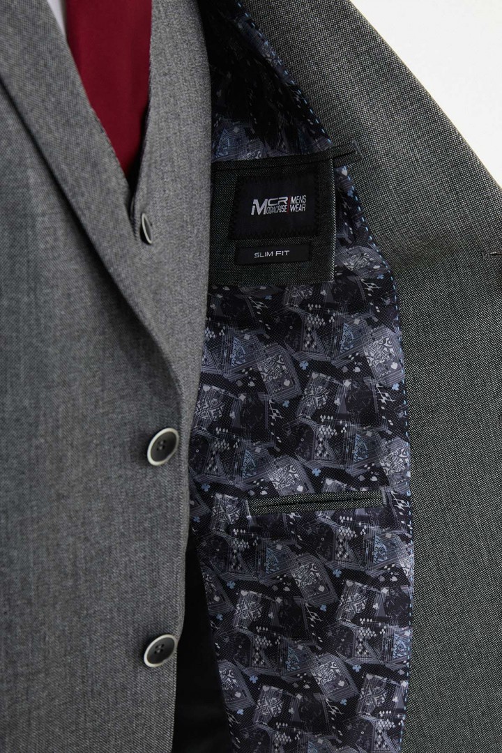Black Color Classic Wool Men's Suit