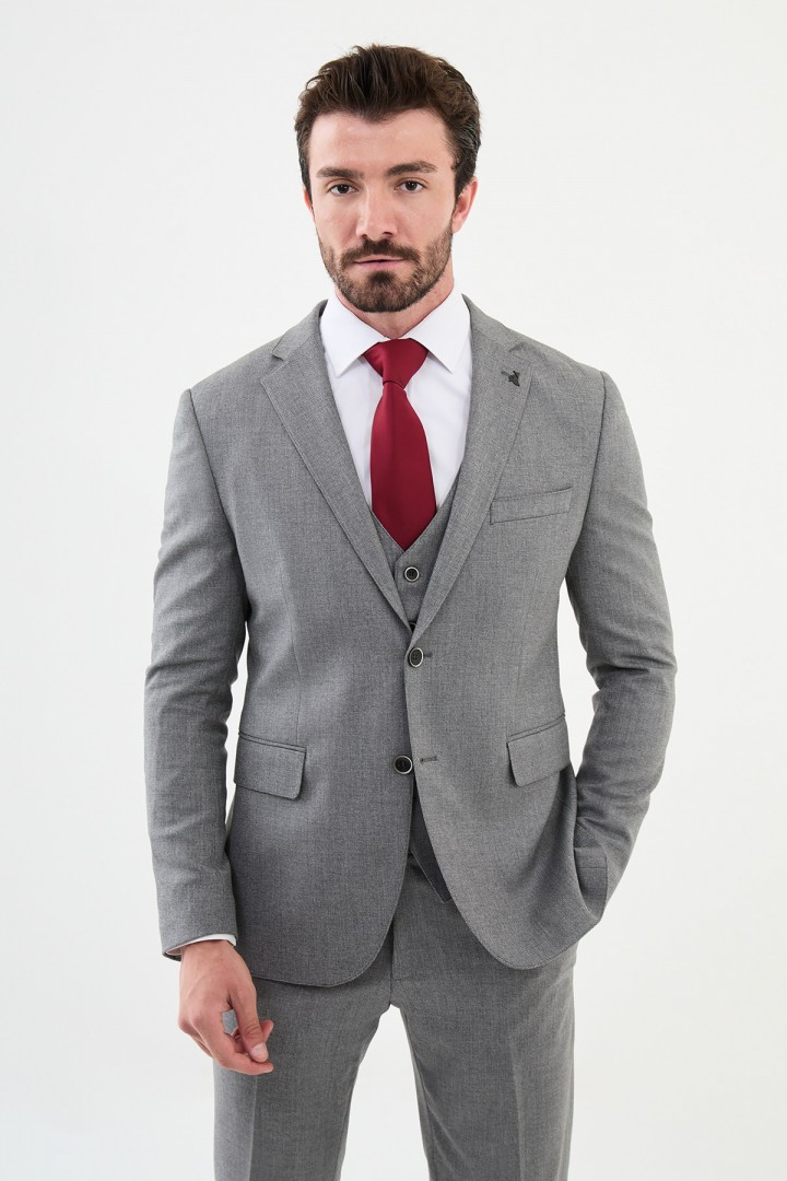 Grey Color Classic Men's Suit