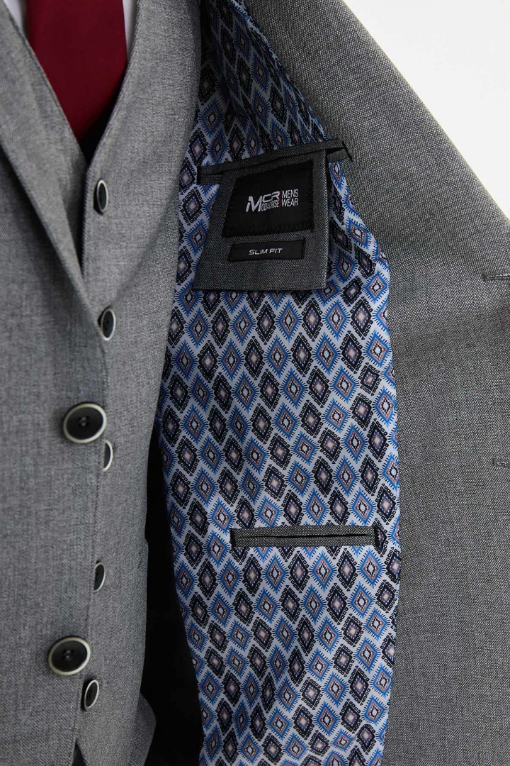 Grey Color Classic Men's Suit