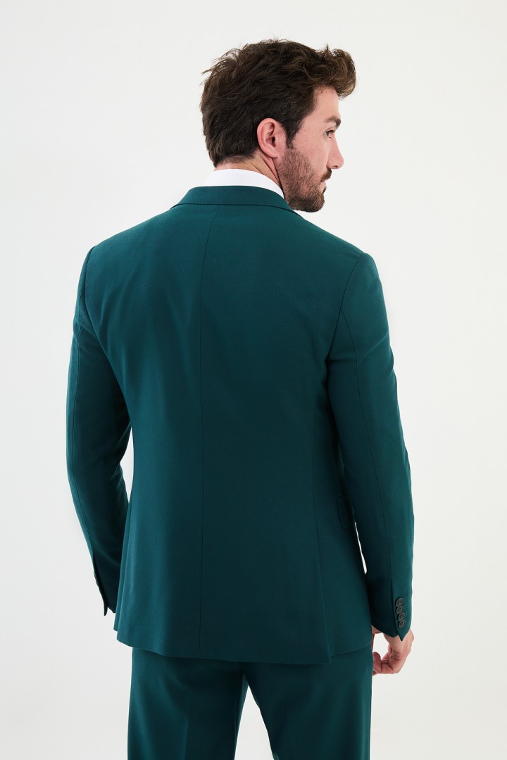 Emerald Color Classic Wool Men's Suit