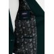 Emerald Color Fabric Belted Design Smart Casual Men's Suit