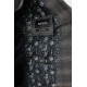 Black Color Check Pattern Design Classic Men's Suit