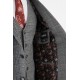 Grey Color Check Patterned Design Classic Men's Suit