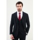 Dark Blue Color Classic Wool Men's Suit