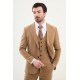 Camel Color Classic Wool Men's Suit