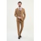 Camel Color Classic Wool Men's Suit