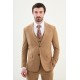 Camel Color Classic Wool Men's Suit