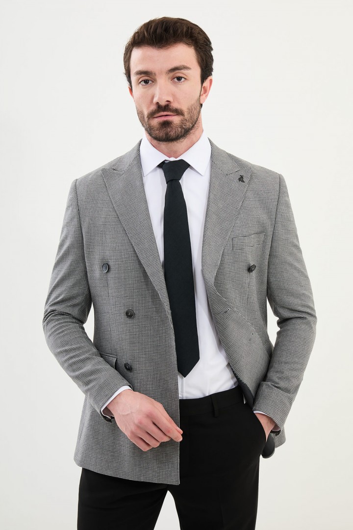 Black Color Classic Men's Suit Outfit