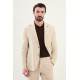 Beige Color Casual Men's Linen Suit