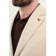 Beige Color Casual Men's Linen Suit