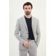 Grey Color Casual Striped Men's Suit