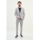 Grey Color Casual Striped Men's Suit