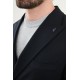 Dark Blue Color Double Breasted Wool Men's Suit