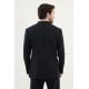 Dark Blue Color Double Breasted Wool Men's Suit
