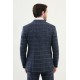 Dark Blue Color Double Breasted Wool Men's Suit