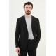 Black Color Casual Striped Men's Suit