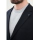 Dark Blue Color Casual Striped Men's Suit