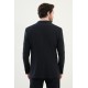 Dark Blue Color Casual Striped Men's Suit