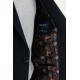 Dark Blue Color Casual Striped Men's Suit
