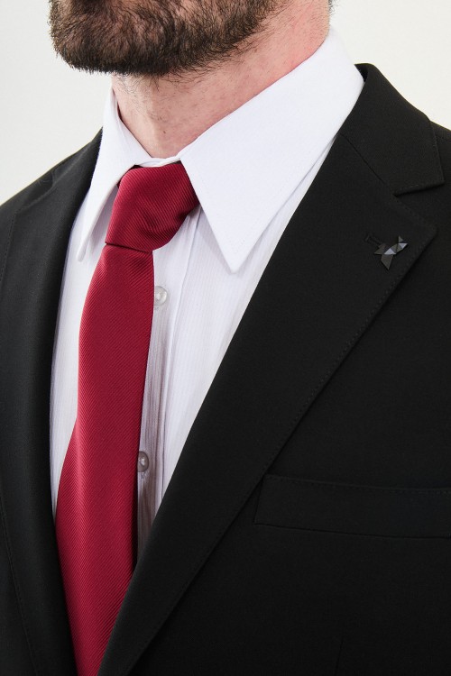 Black Color Classic Men's Suit