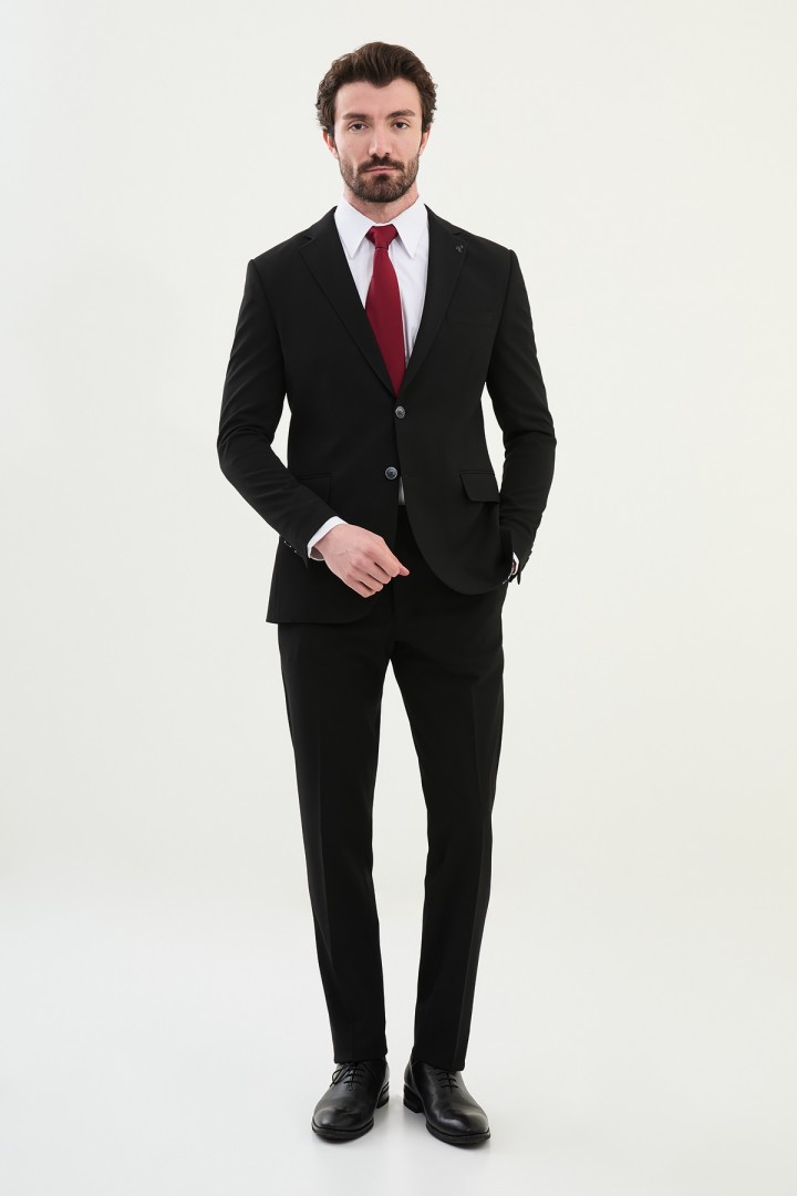 Black Color Classic Men's Suit
