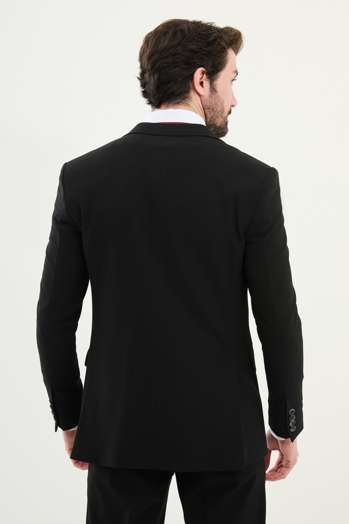 Black Color Classic Men's Suit