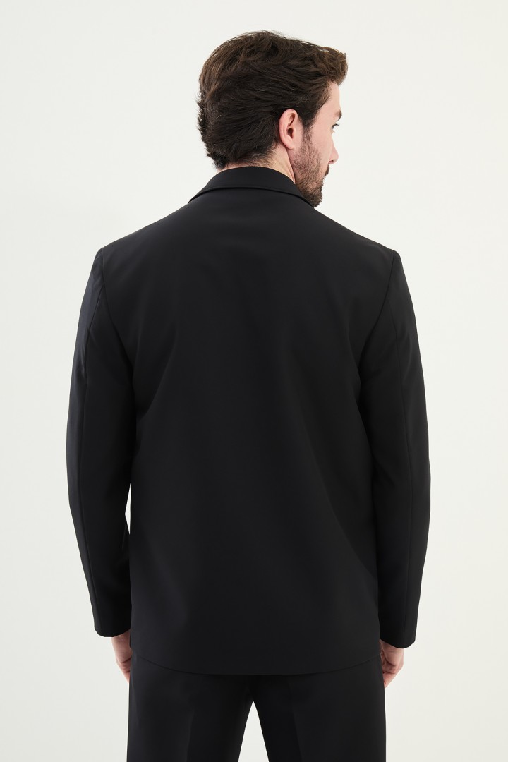 Black Color Casual Oversize Men's Suit