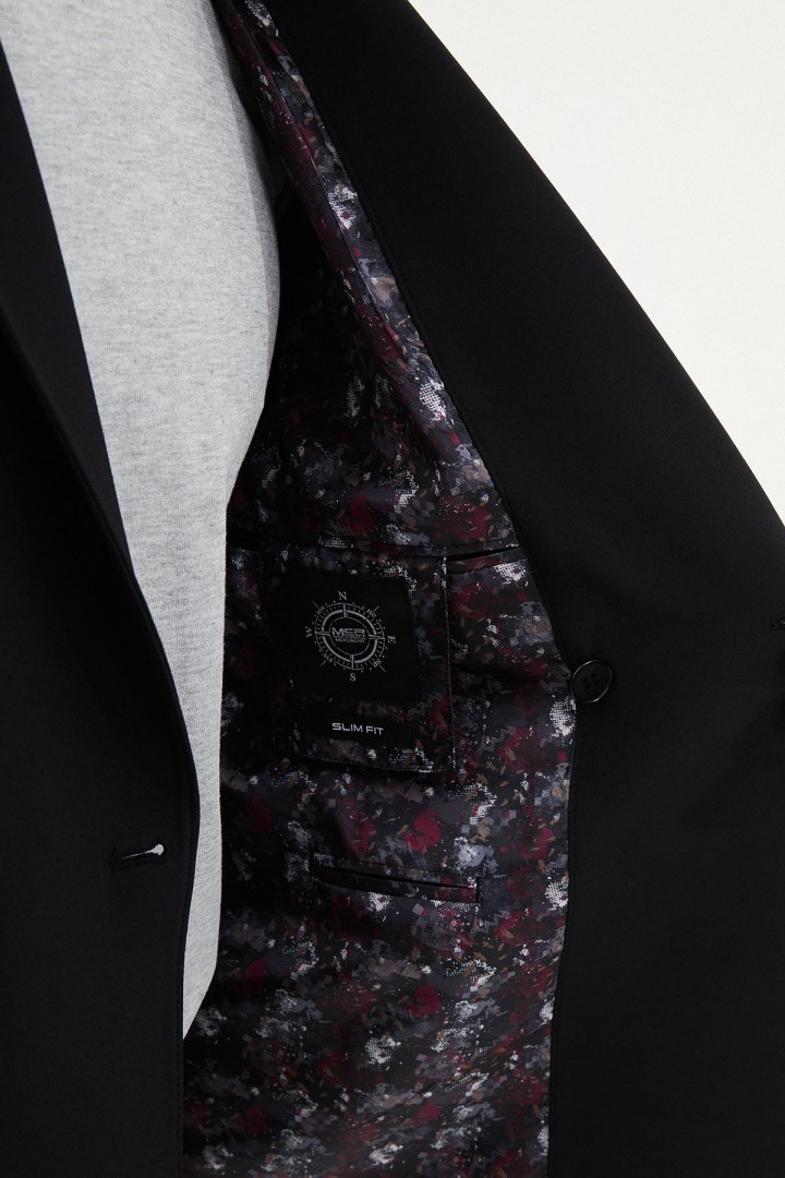 Black Color Casual Oversize Men's Suit