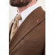Brown Color Classic Double Breasted Wool Men's Suit