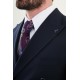 Dark Blue Color Classic Double Breasted Wool Men's Suit