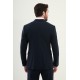 Dark Blue Color Classic Double Breasted Wool Men's Suit