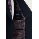 Dark Blue Color Classic Double Breasted Wool Men's Suit