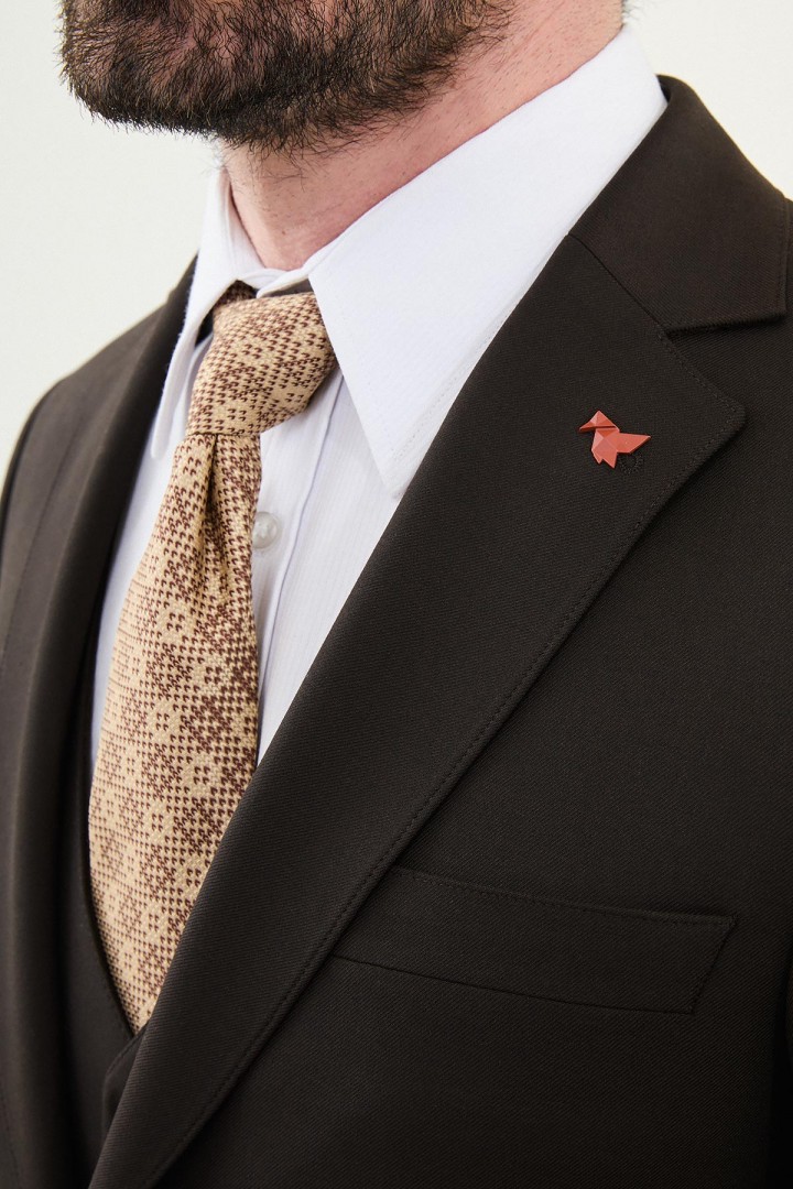 Brown Color Classic Men's Suit