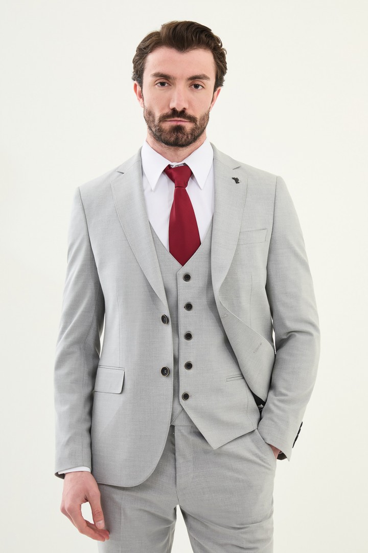 Grey Color Classic Men's Suit
