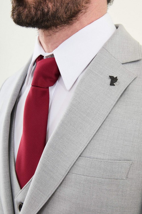 Grey Color Classic Men's Suit